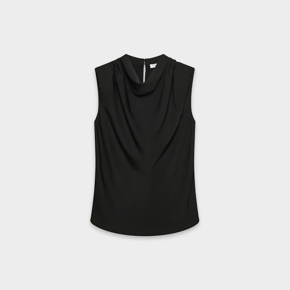 NWT Aritzia Babaton Carter Blouse in Black